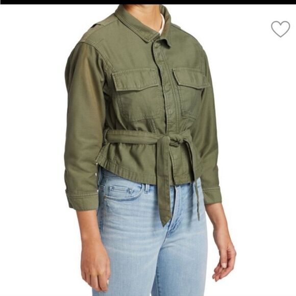 Frame Cotton Belted Blazer  - Picture 2 of 12